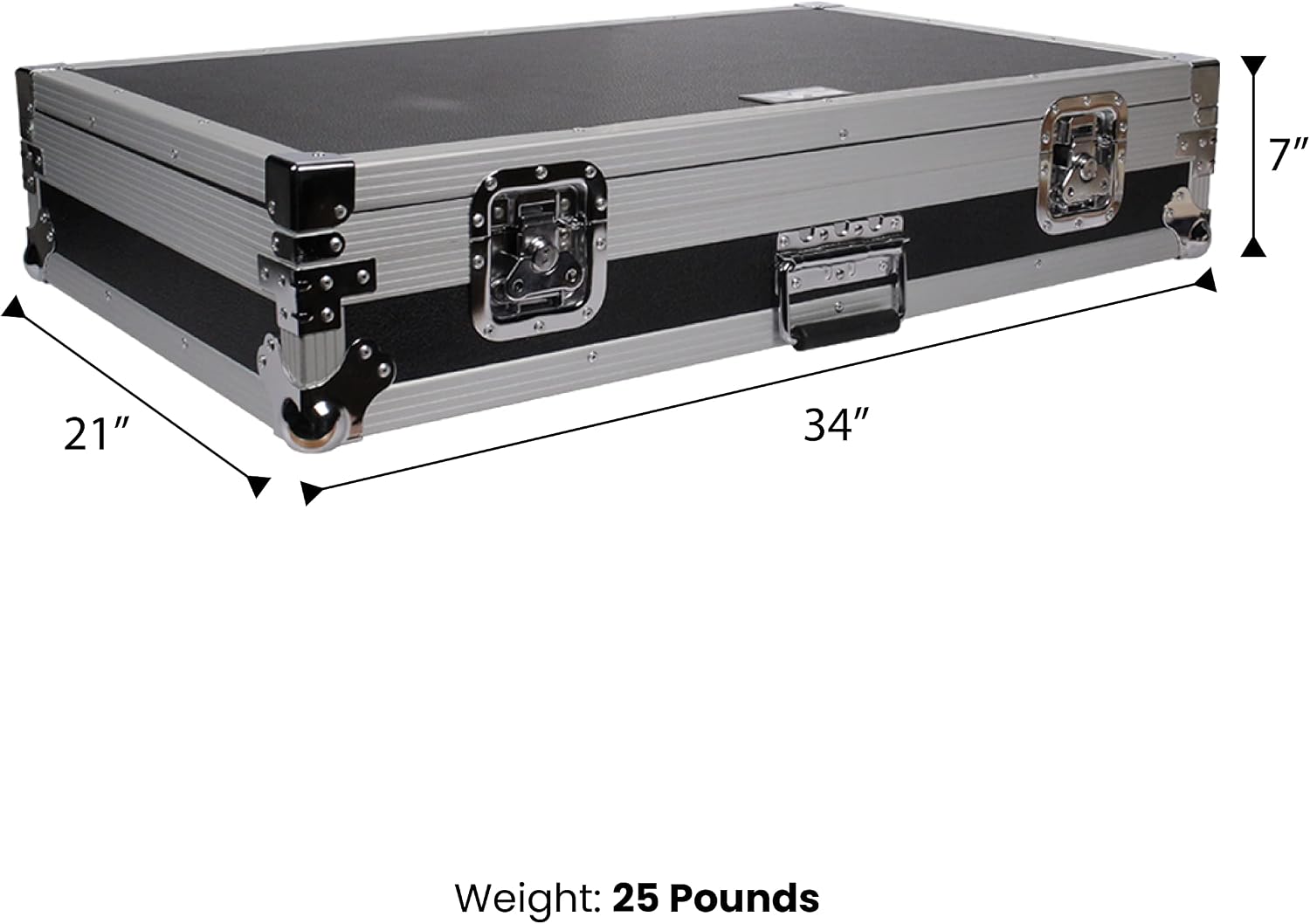 Seismic Audio - Pedal Board Case ATA 34' Storage Rack