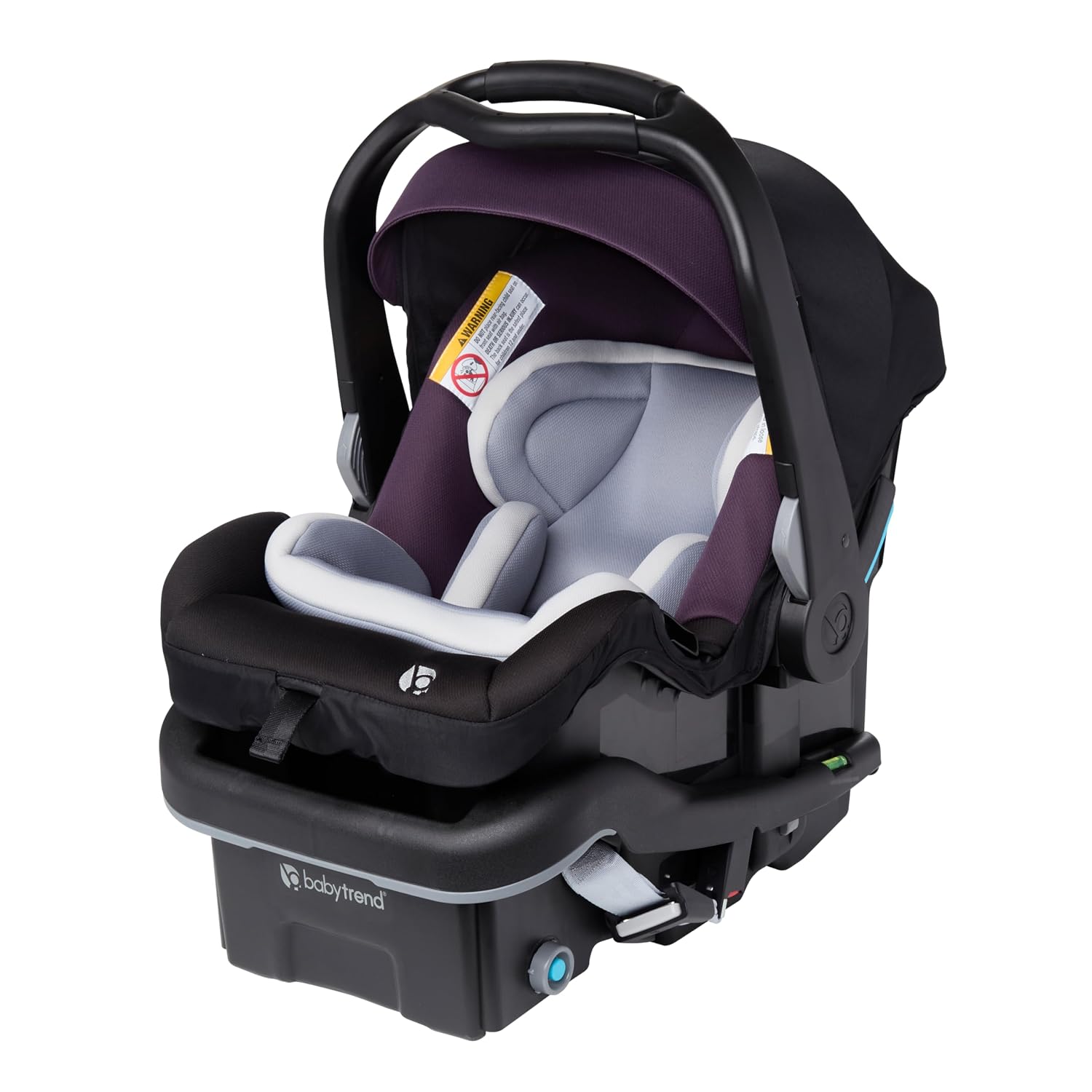 Baby Trend Secure-Lift Infant Car Seat, Dash Plum – Compact Lightweight Carrier, Infant Comfort Cushioning, Adjustable Harness Fit