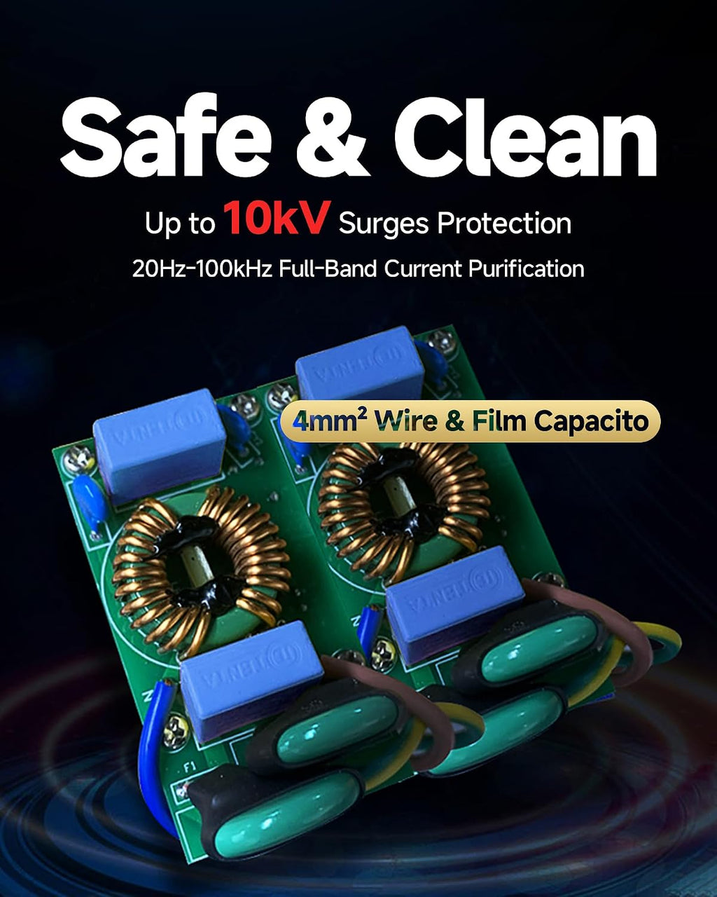 TODN High End Power Cable and Power Conditioner for Audio Equipment, Home Theater