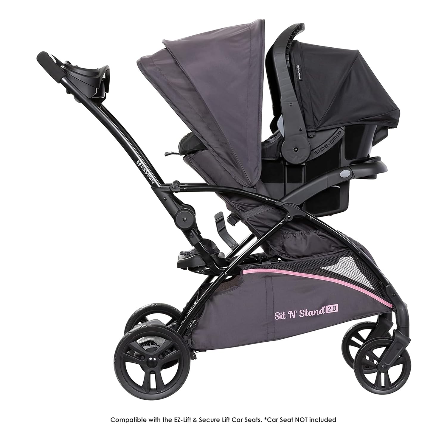 Baby Trend Sit N' Stand® 2.0 Stroller, Simply Pink