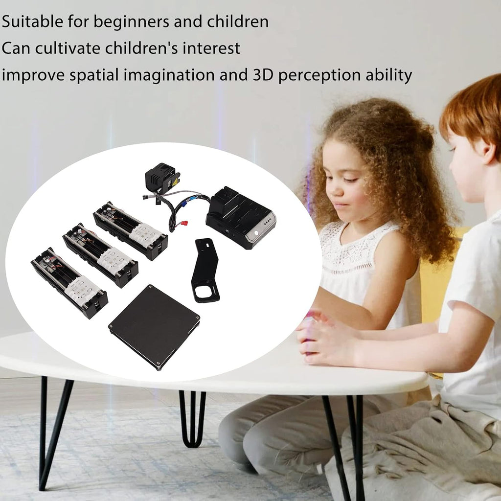 Mini 3D Printer for Beginners, Smoothly Printing High Accuracy Mini 3D Printer with Uniform Heating, Quick Assembly, Easy for Kids (US Plug)