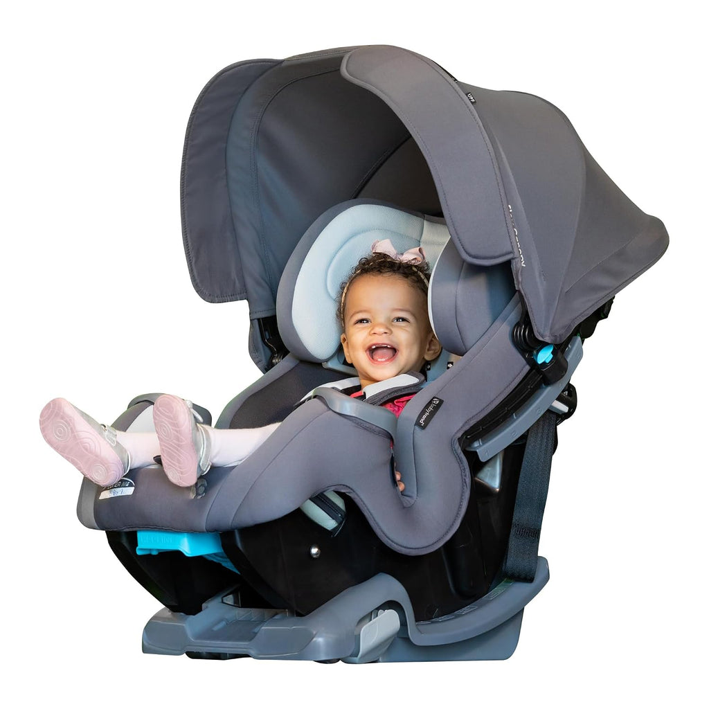 Baby Trend Cover Me™ 4-in-1 Convertible Car Seat, Scooter – Built-in Canopy, 4-Stage Growth System, Plush Comfort Padding, Multi-Position Recline