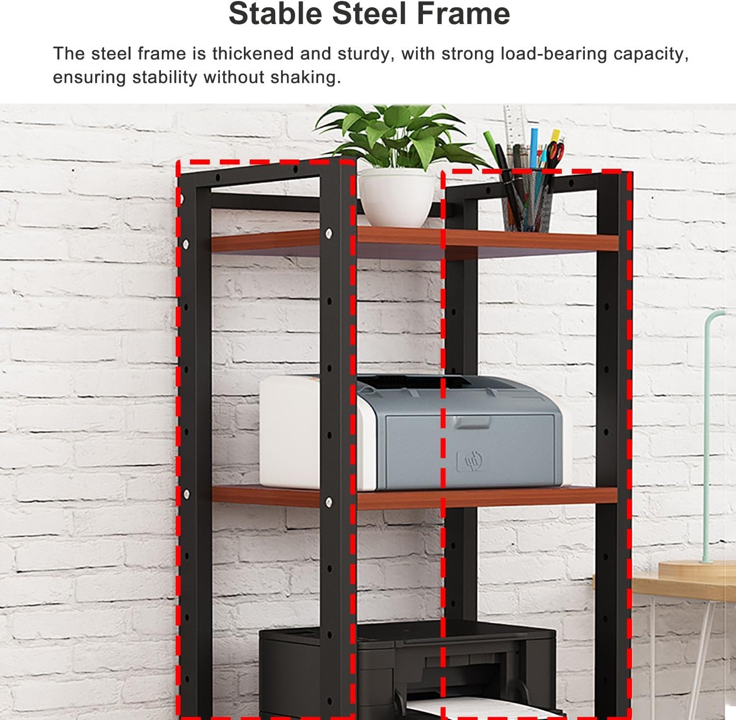 7-Tier Heavy Duty Audio Component Rack, 140cm Tall - HiFi Amplifier Rack/Audio-Video Shelving - CD Record Player Stereo Receiver AV Equipment Cabinet Display Stand (B)