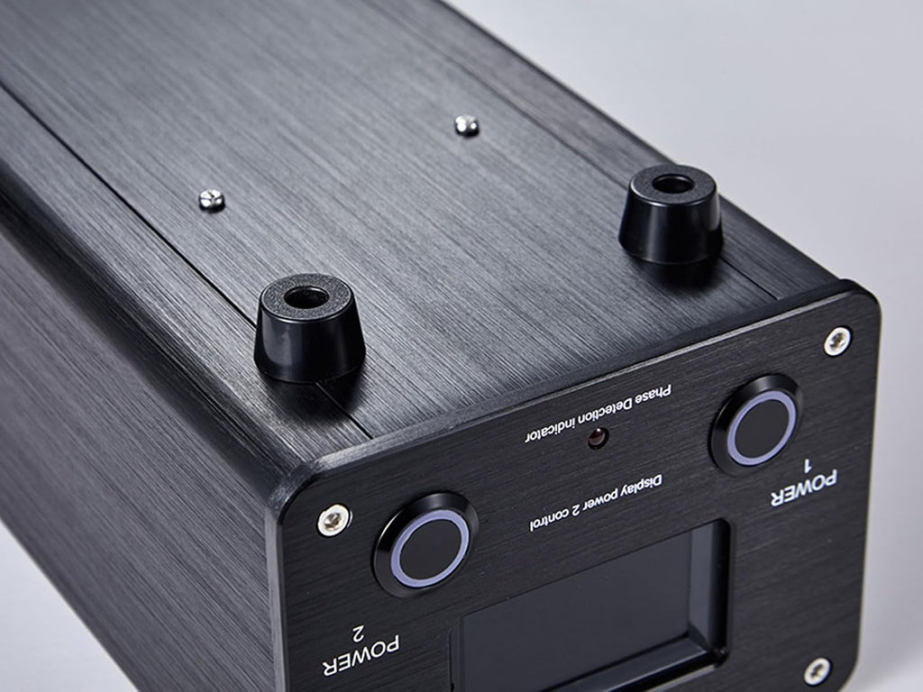 AC Power Filter Power Conditioner, 8 Ways Power Socket, Line Conditioner Power Purifier with Universal Outlets, Power Conditioner Audio Suitable for HiFi CD Player Piano, TV, Black