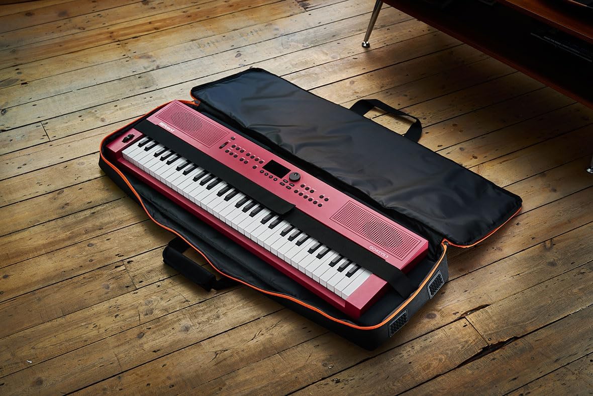 Roland CB-V61 | Keyboard Carrying Bag | For 61-Note Keyboards | Fits GO:KEYS 3, GO:KEYS 5, FANTOM-06, JUNO-D6, E-X10, XPS-60 | Durable & Comfortable Design | Backpack Straps | Accessory Pocket