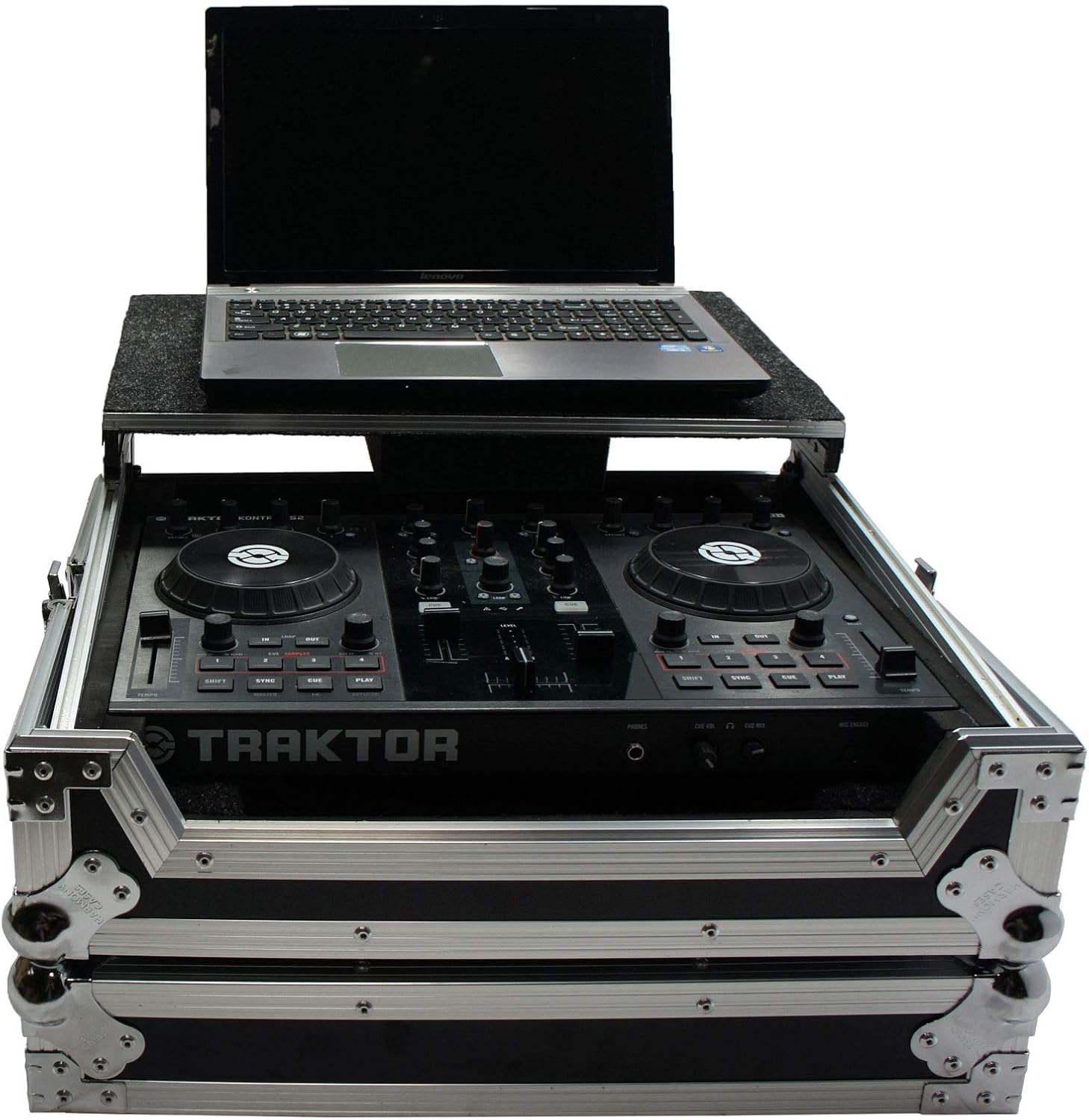 Harmony Audio HCTKS2LT Flight Glide Laptop Stand DJ Custom Case Compatible with Traktor Kontrol S2 MK2