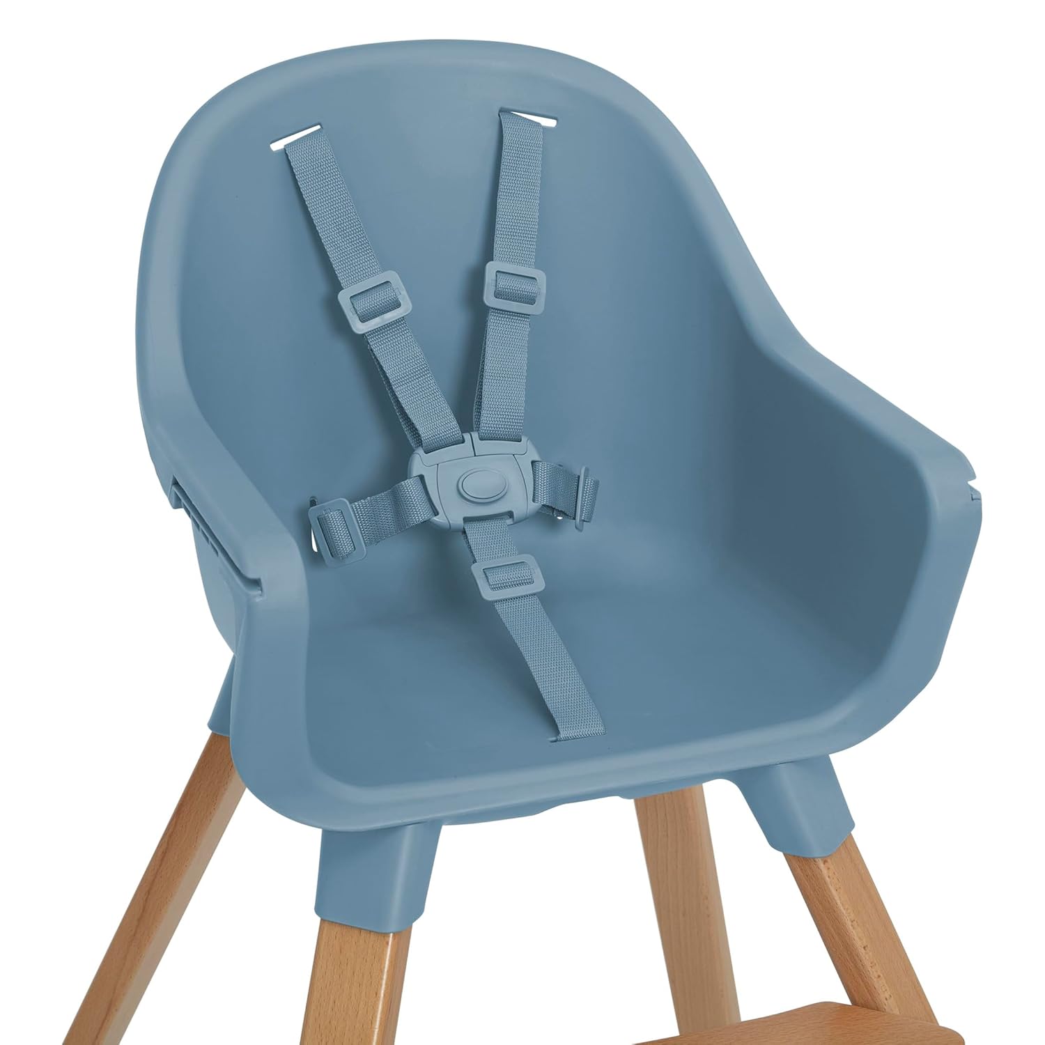 Delta Children - babyGap Otto 3-in-1 High Chair - High Chair Converts to Toddler Dinning Chair and Booster Seat - Dishwasher Safe Meal Tray - FSC-Certified Wood, Blue