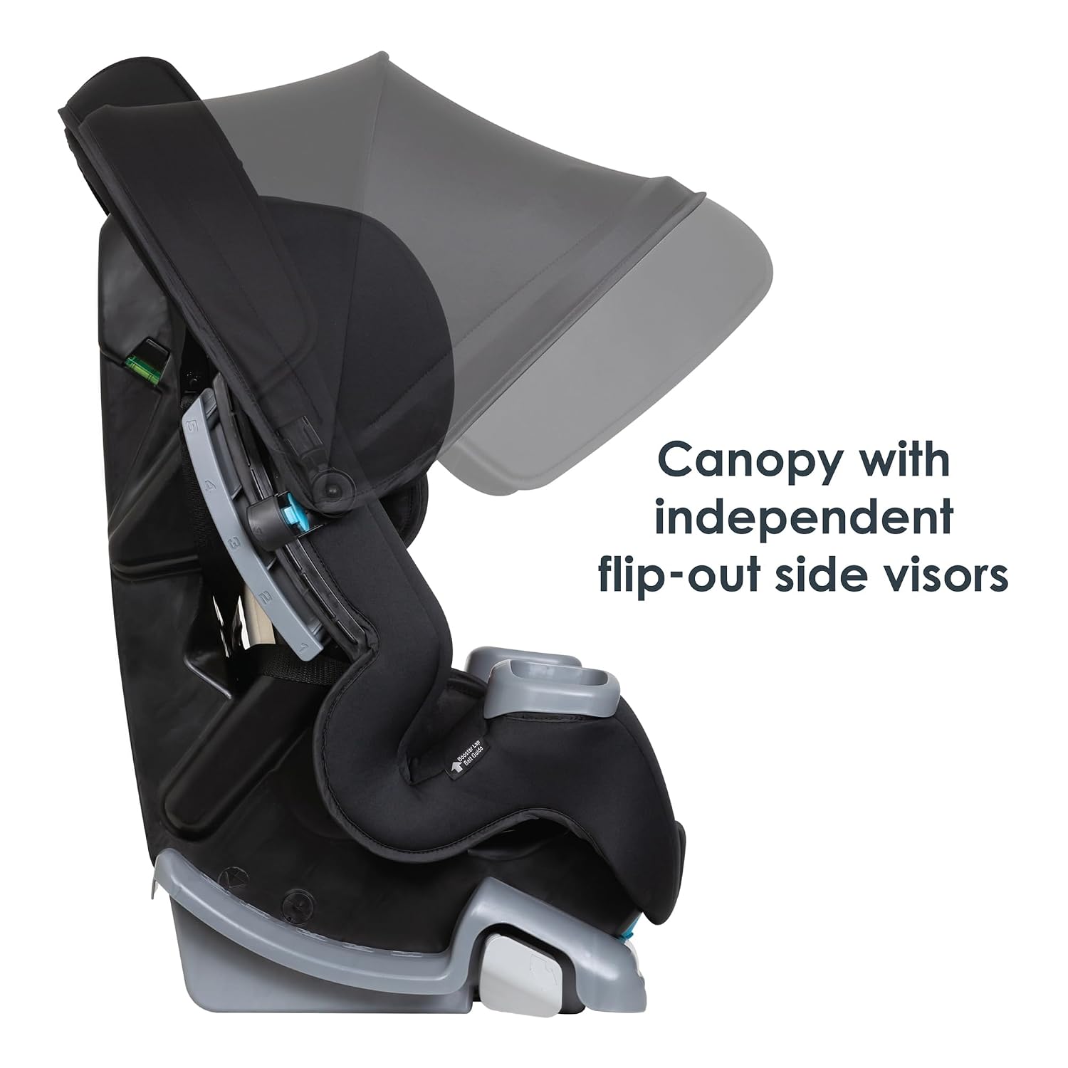 Baby Trend Cover Me™ 4-in-1 Convertible Car Seat, Scooter – Built-in Canopy, 4-Stage Growth System, Plush Comfort Padding, Multi-Position Recline