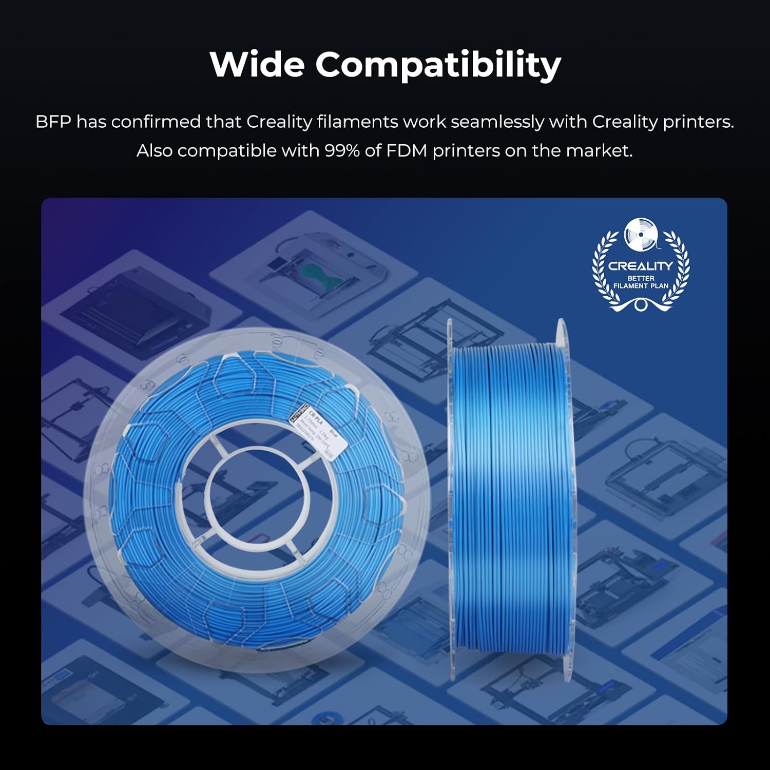 Creality PLA Filament 1.75mm Fluorescent Green, 3D Printer Filament 1kg (2.2lbs) Spool, High Toughness & Warp-Free, Dimensional Precision ±0.03mm, Printing Filament for All FDM 3D Printers