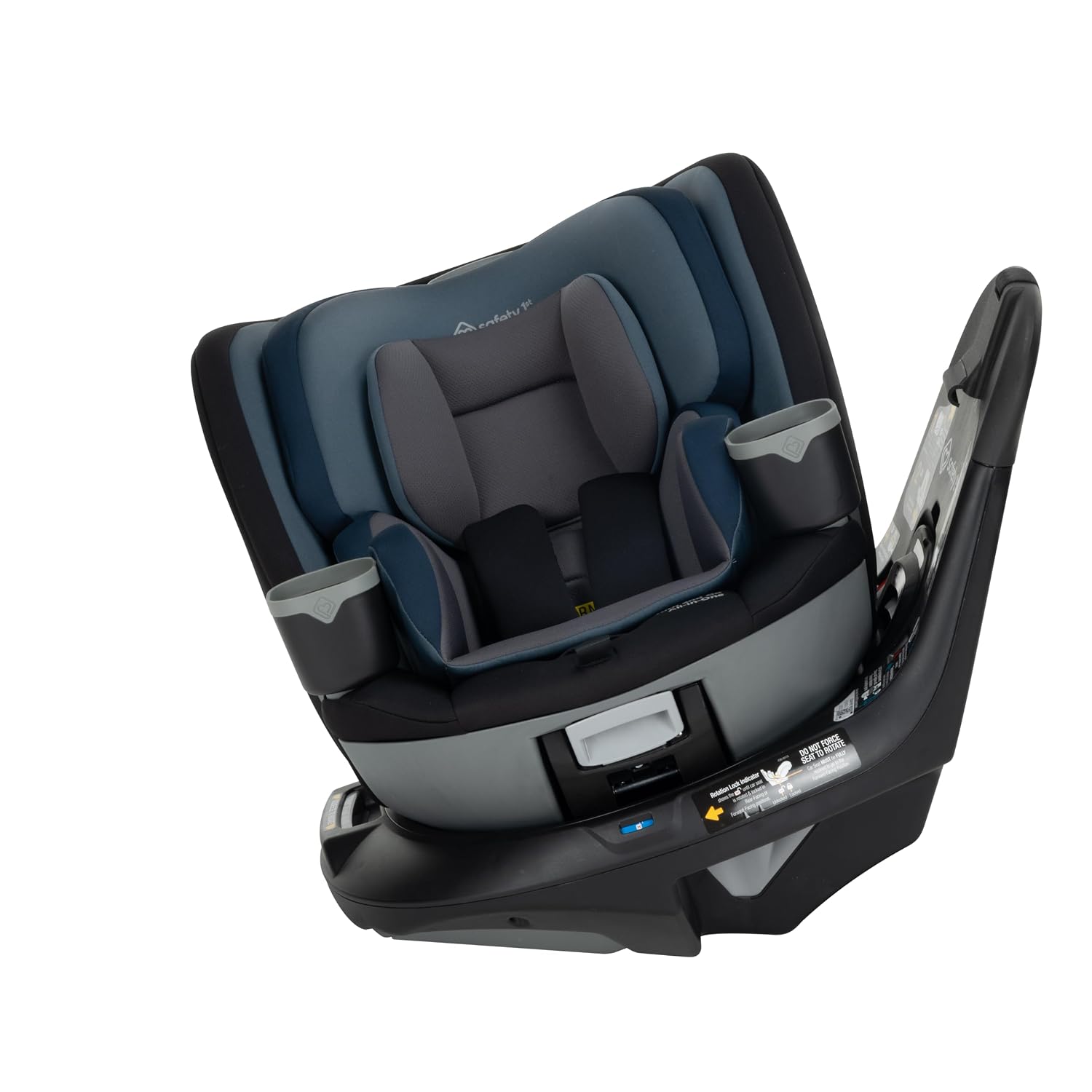 Safety 1st Turn and Go 360 ST Rotating All-in-One Convertible Car Seat, SafetySwivel Technology, SecureTech Installation, 3-in-1 Rear-Facing, Forward-Facing, Booster, 5-100 lbs, Dark Triad