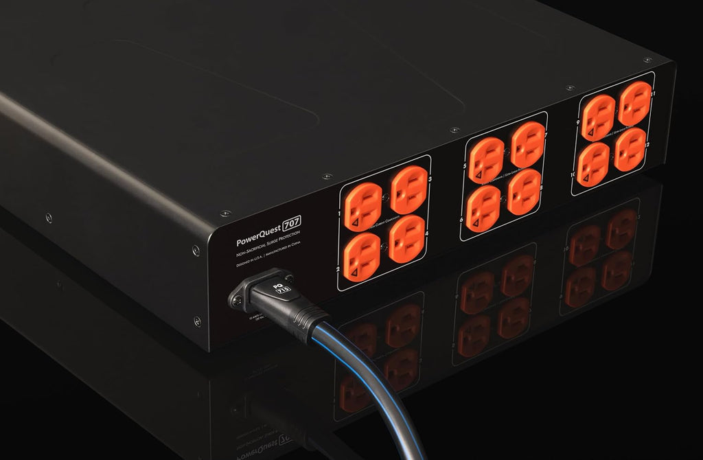 AudioQuest PowerQuest 707 12-Outlet Power Conditioner Non-Sacrificial Surge Protection (North America)