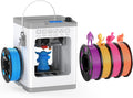 HEPHI3D Tina2 3D Printer Kit Fully Assembly and 4 Colors PLA Filament Bundle, Auto Leveling Mini 3D Printers for Beginners, Office, School and Home