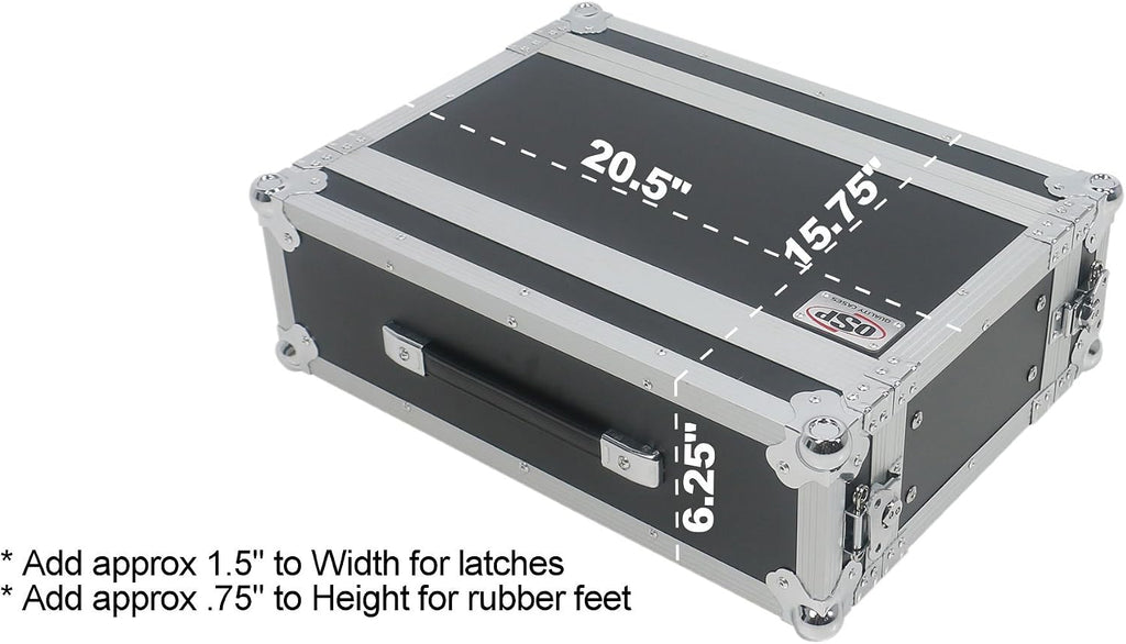 OSP Cases | ATA Road Case | 3-Space Effects Rack | 10' Deep | RC3U-10