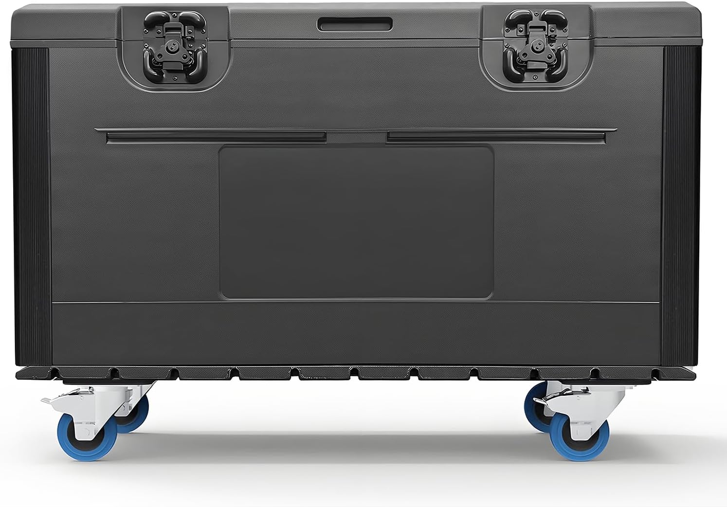 Diandian Cable Trunk Road Case with Wheels and Divider, 44' x 22' x 24' Stackable Heavy Duty ATA Rolling Utility Road Case, for Pro Audio & DJ Equipment Storage, Transport for Touring with Casters