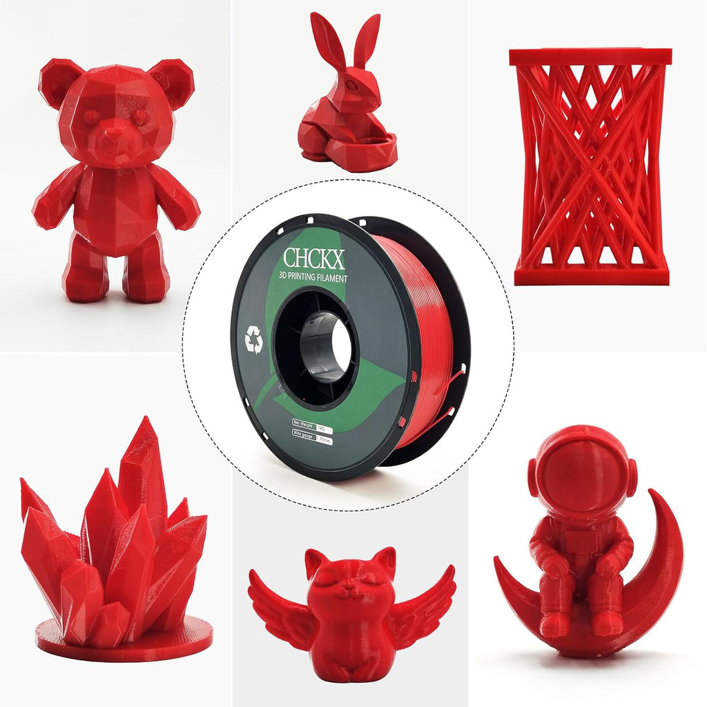 16Rolls PETG Filament Bundle Filament Bulk,1.75 mm Black+White+Grey+Red+Green+Blue+Purple+Skin+Silver+Yellow+Transparent+Coffee+Cherry Blossom Pink+Orange+Navy Gray+Grass Green.
