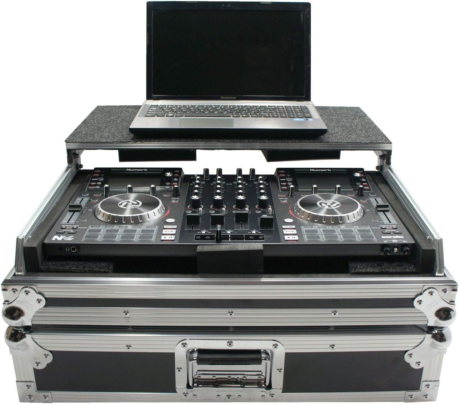 Harmony Audio DJ HCNVLT Flight Glide Laptop Stand Road DJ Custom Case Compatible with Numark NV