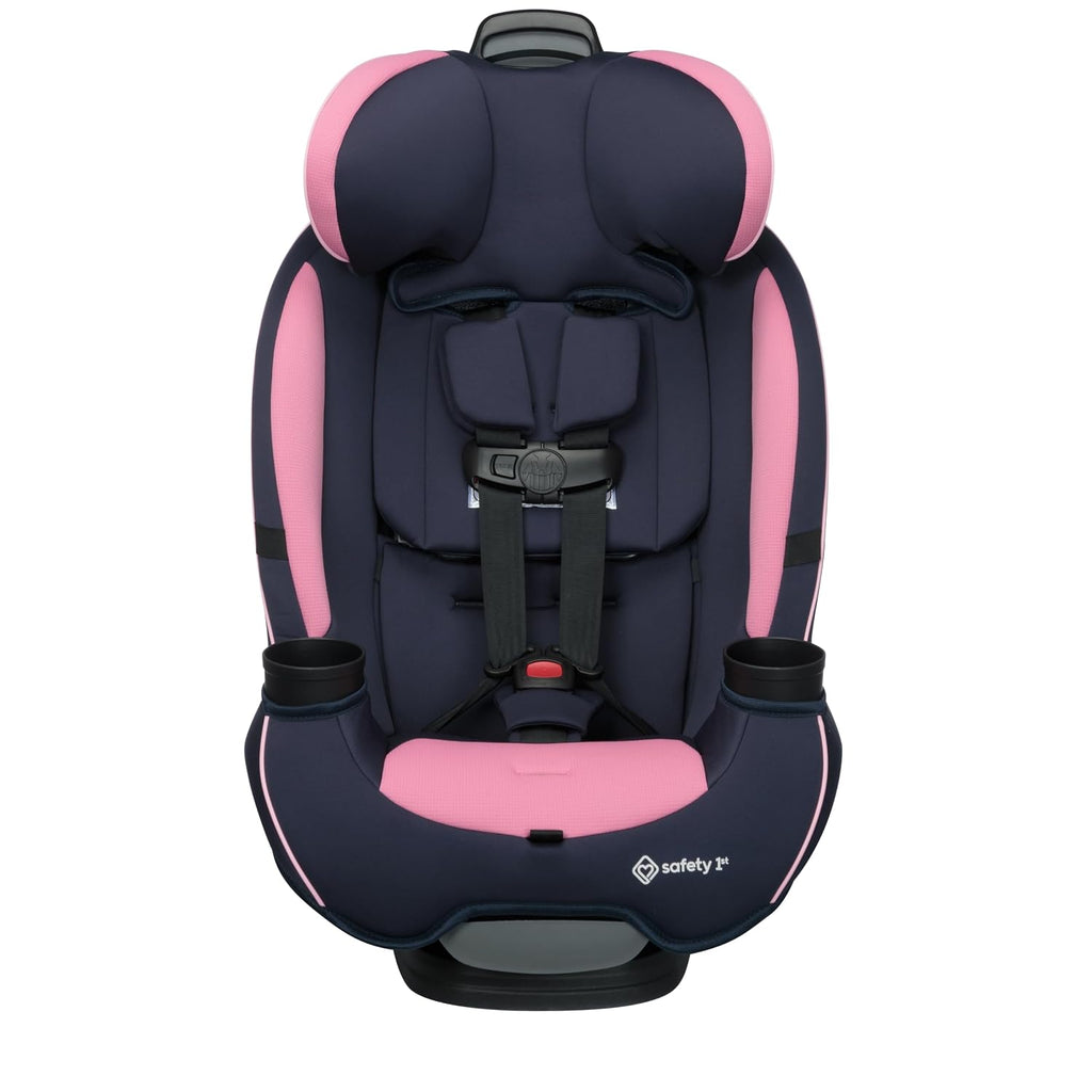 Safety 1st Grow and Go All-in-One Slim Convertible Car Seat, Rear Facing, 5-40 lbs, Forward Facing (30–65 lbs), High Back Booster Seat 40-100 pounds, Vineyard Girl