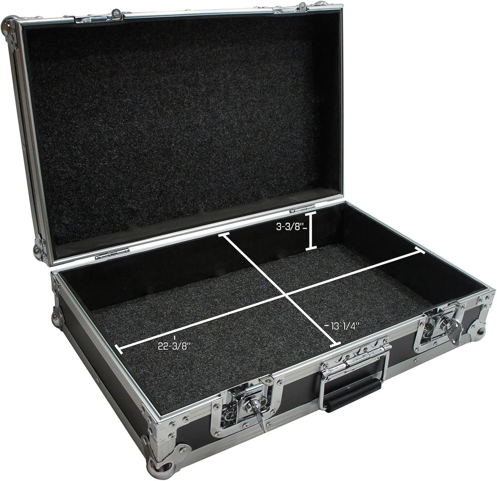 Harmony Audio HCLUC Flight 22' x 13' x 5-3/8' Pick & Pluck Foam Utility Locking Case