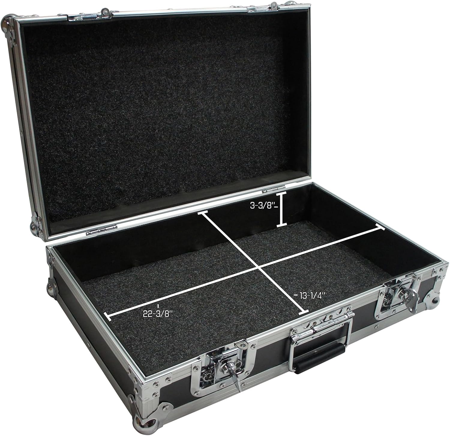 Harmony Audio HCLUC Flight 22' x 13' x 5-3/8' Pick & Pluck Foam Utility Locking Case