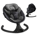 LAREX Baby Swing Infant Swing Electric Toddler Baby Rocker Portable for Newborn Boy Girl, 5 Sway Speeds with Remote Control, 10 Preset Melodies and Bluetooth, 0-6 Months Max 20 Lbs