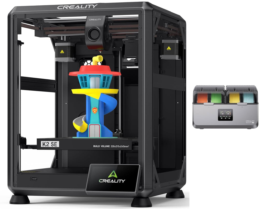 Creality K2 SE 3D Printer, Support Multicolor Printing Needs CFS Bundle with Creality Space Pi X4 Filament Dryer Box