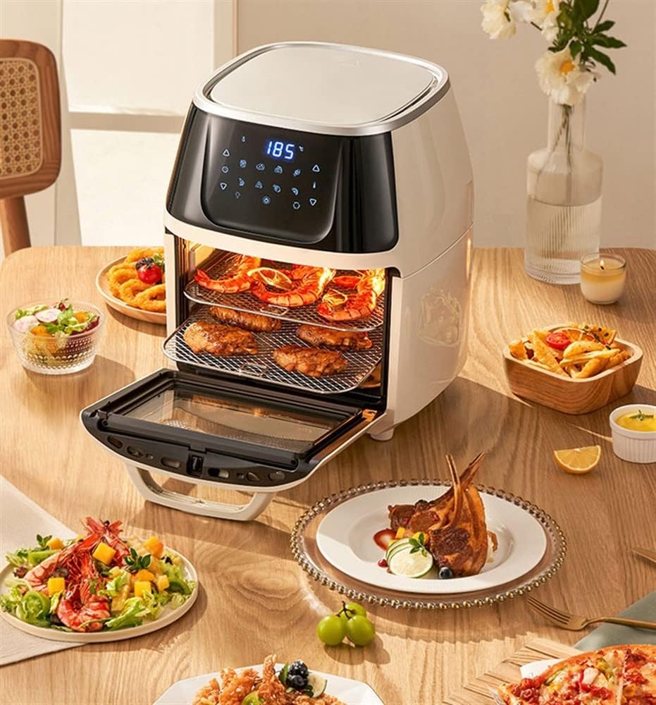 Air Fryer, Air Fryer Oven, Oil-Less Healthy Cooker, Timer & Temperature Controls, Safe Detachable Basket, 7.4 Quart, 1400 Watts