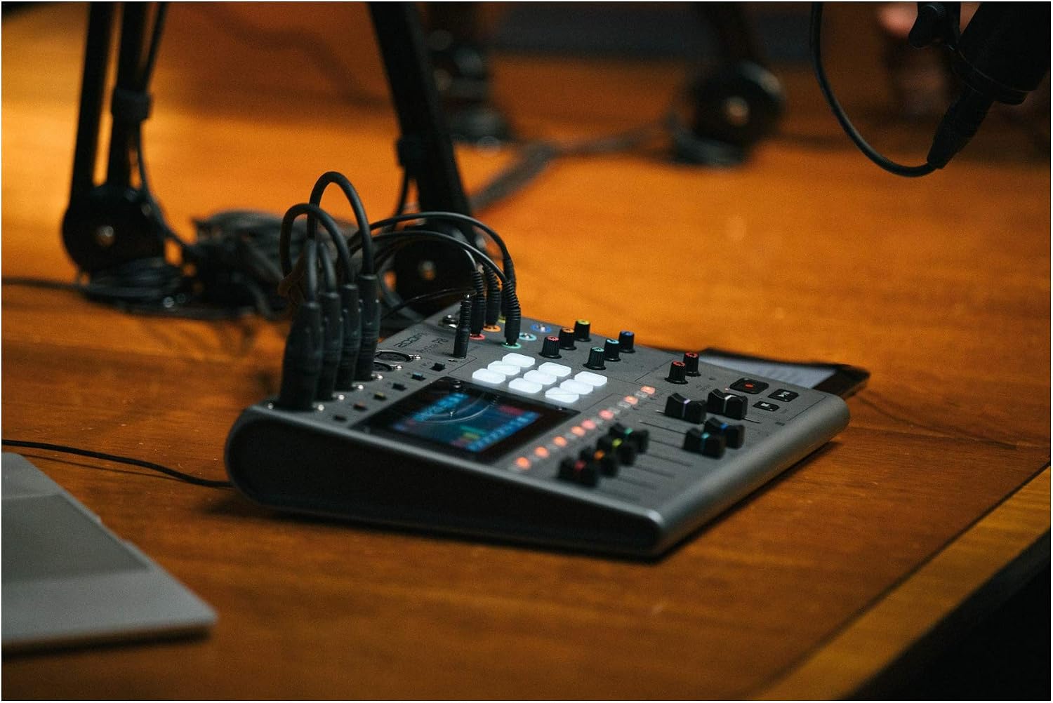 Zoom PodTrak P8 Podcast Recorder with 6 XLR Inputs, 6 Headphone Outputs, Phone Input, Sound Pads, Onboard Editing, USB Audio Interface, Battery Powered