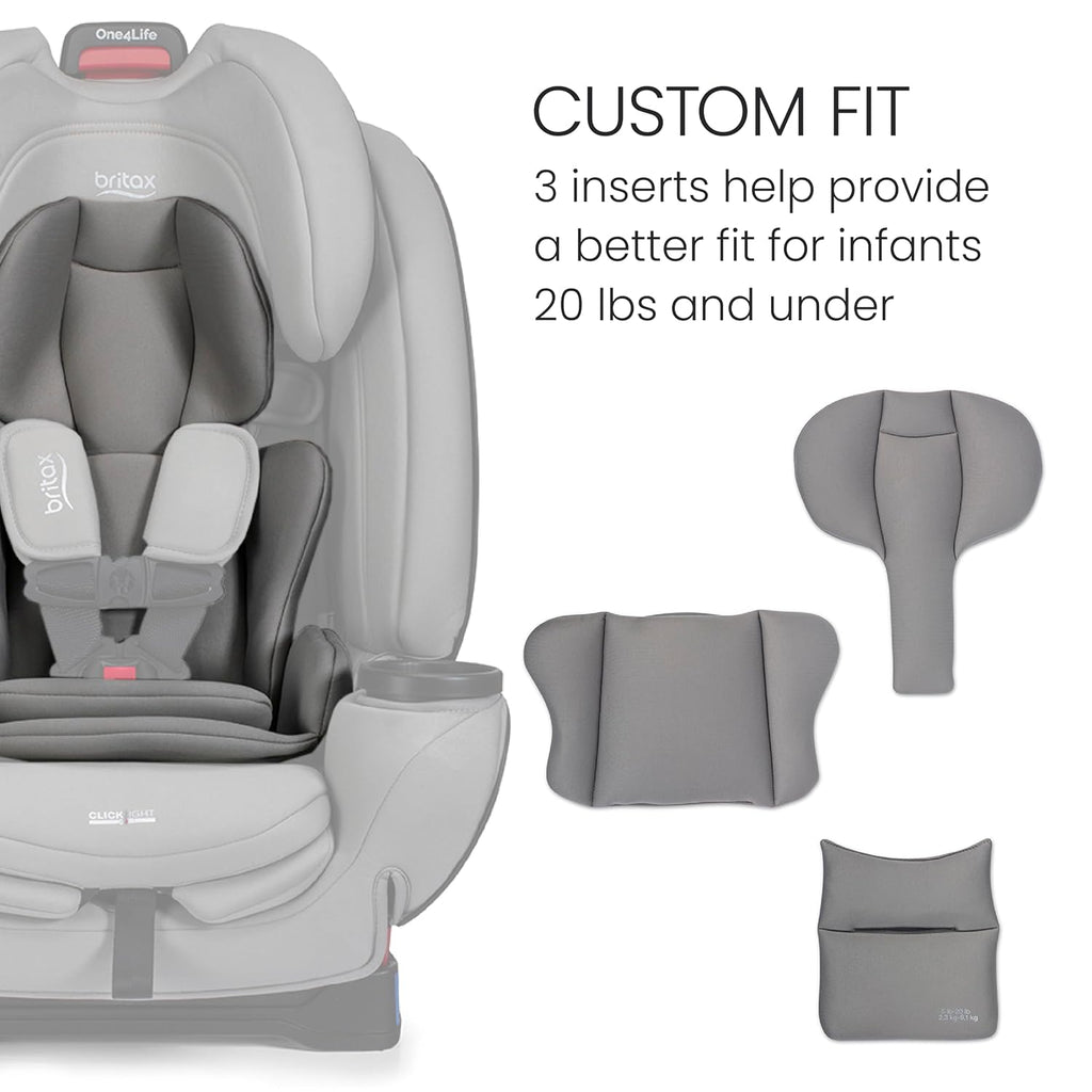 Britax One4Life All-in-One Car Seat, Up to 10 Years of Use, Rear Facing, Forward Facing, & Booster Modes, Extended Rear-Facing, ClickTight Installation & Breathable SafeWash Fabrics — Mineral Gray