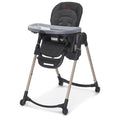Maxi-Cosi Minla 6-in-1 High Chair for Babies & Toddlers, Portable Foldable Highchair, EcoCare Fabric, 9 Heights, 5 Reclines, 4 Tray Positions, Classic Graphite