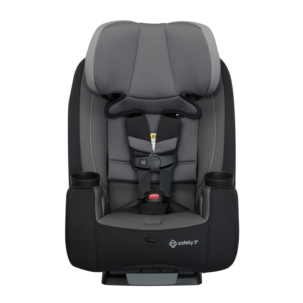 Safety 1st TriMate 3-in-1 Convertible Car Seat, Slim Fit, Infant to Big Kid Car Seat, Easy-Install Harness, Machine-Washable Cover, Dishwasher-Safe Cup Holders, 5-100 lbs, Sharkskin