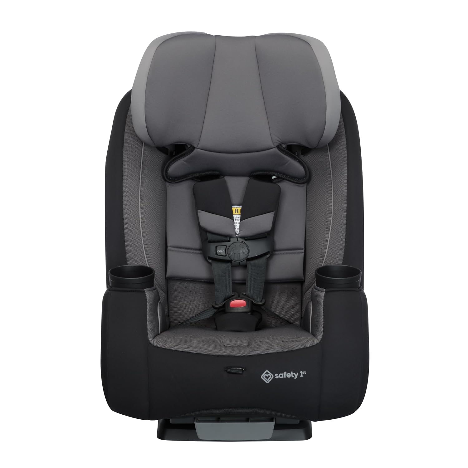 Safety 1st TriMate 3-in-1 Convertible Car Seat, Slim Fit, Infant to Big Kid Car Seat, Easy-Install Harness, Machine-Washable Cover, Dishwasher-Safe Cup Holders, 5-100 lbs, Sharkskin