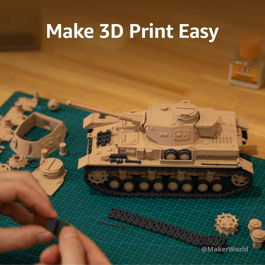 Bambu Lab A1 mini 3D Printer + LED Lamp Kit, Set Up in 20 Mins, High Speed & Precision, Full-Auto Calibration & Active Flow Rate Compensation, ≤48 dB Quiet FDM 3D Printers