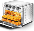 air fry Air Fryer, 6 Slice 26QT/26L Air Fryer Fry Oil-Free, Extra Large Toaster Oven Combo, Air Fryer Oven, Roast, Bake, Broil, Reheat, Convection Countertop Oven, Accessories Included, Stainless St