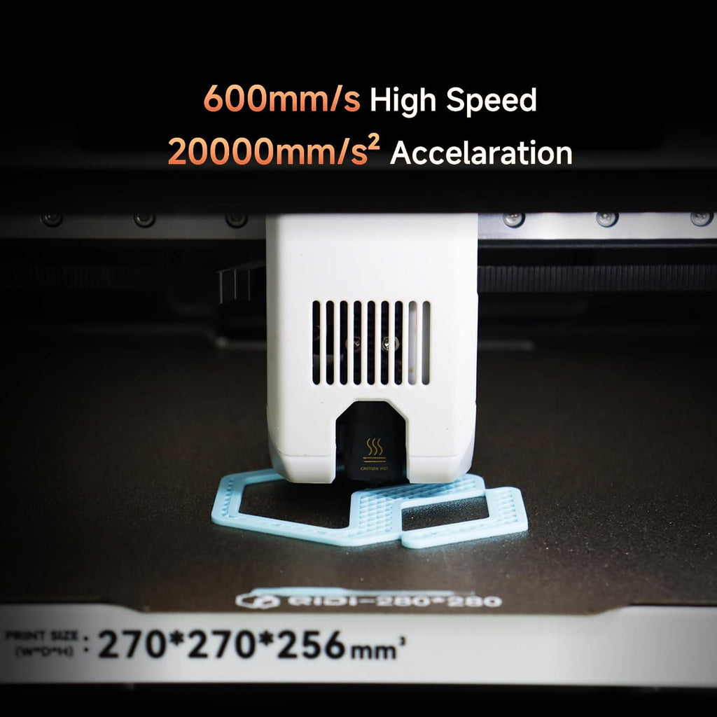 QIDI Q2C 3D Printer, Enclosed FDM with New Generation Leveling Sensor for Full Auto Leveling, 600mm/s High Speed, 270x270x256mm Build Volume, 370℃ Bimetal Hotend Unlock PPS-CF, from Beginner to Expert