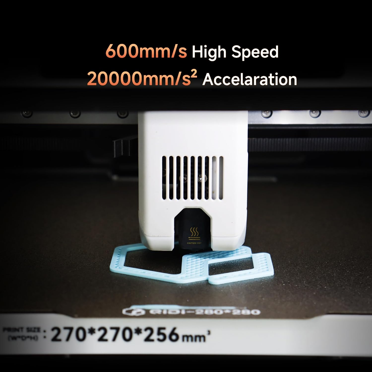 QIDI Q2C Combo 3D Printer, Enclosed FDM, New Generation Leveling Sensor Full Auto Leveling, 600mm/s High Speed, 270x270x256mm Build Volume, 370℃ Bimetal Hotend Unlock PPS-CF, from Beginner to Expert