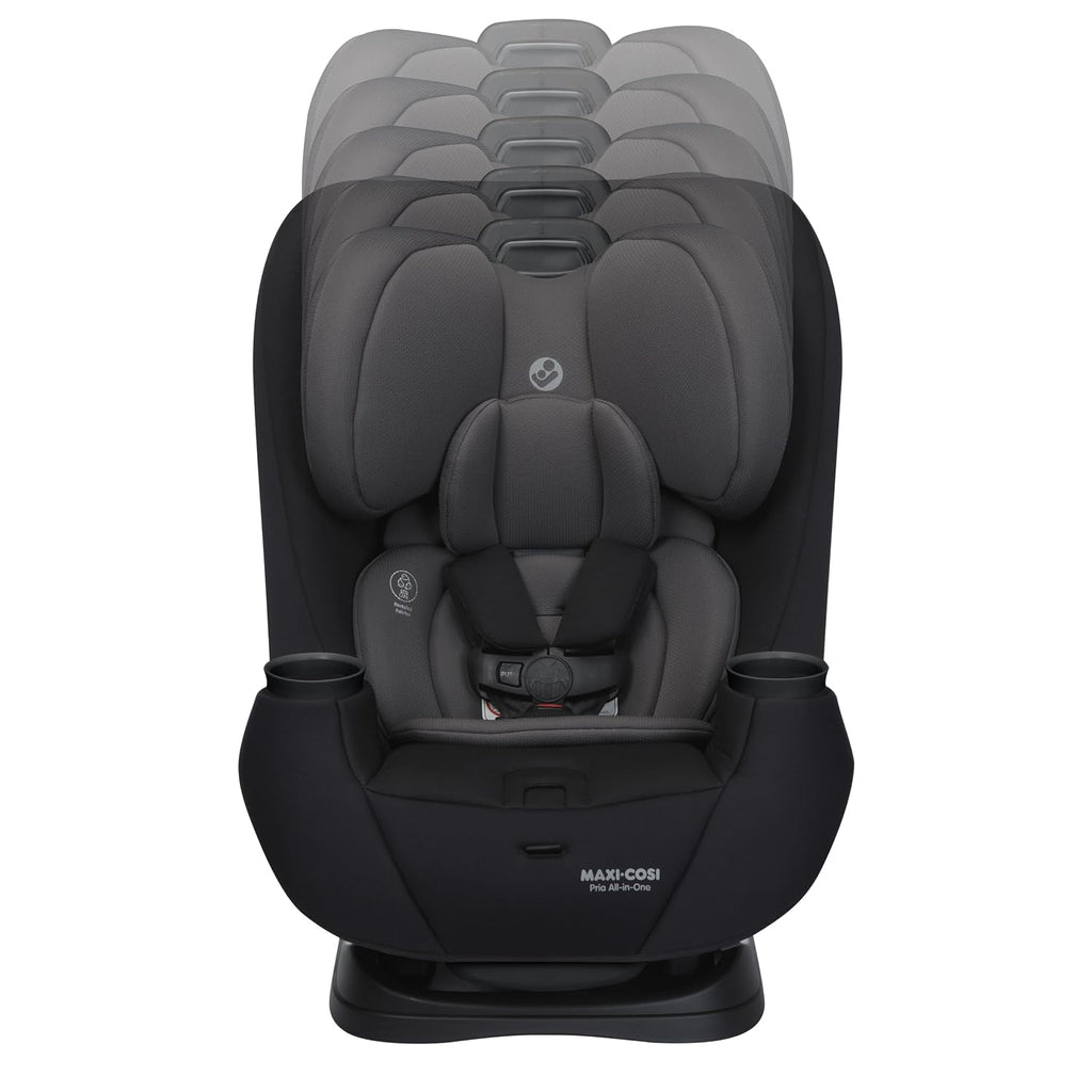 Maxi-Cosi Pria All-in-One Convertible Car Seat, Infant to Toddler Car Seat, Easy-Install Harness, Machine-Washable Cover, 5-100 lbs, Sea Shadow
