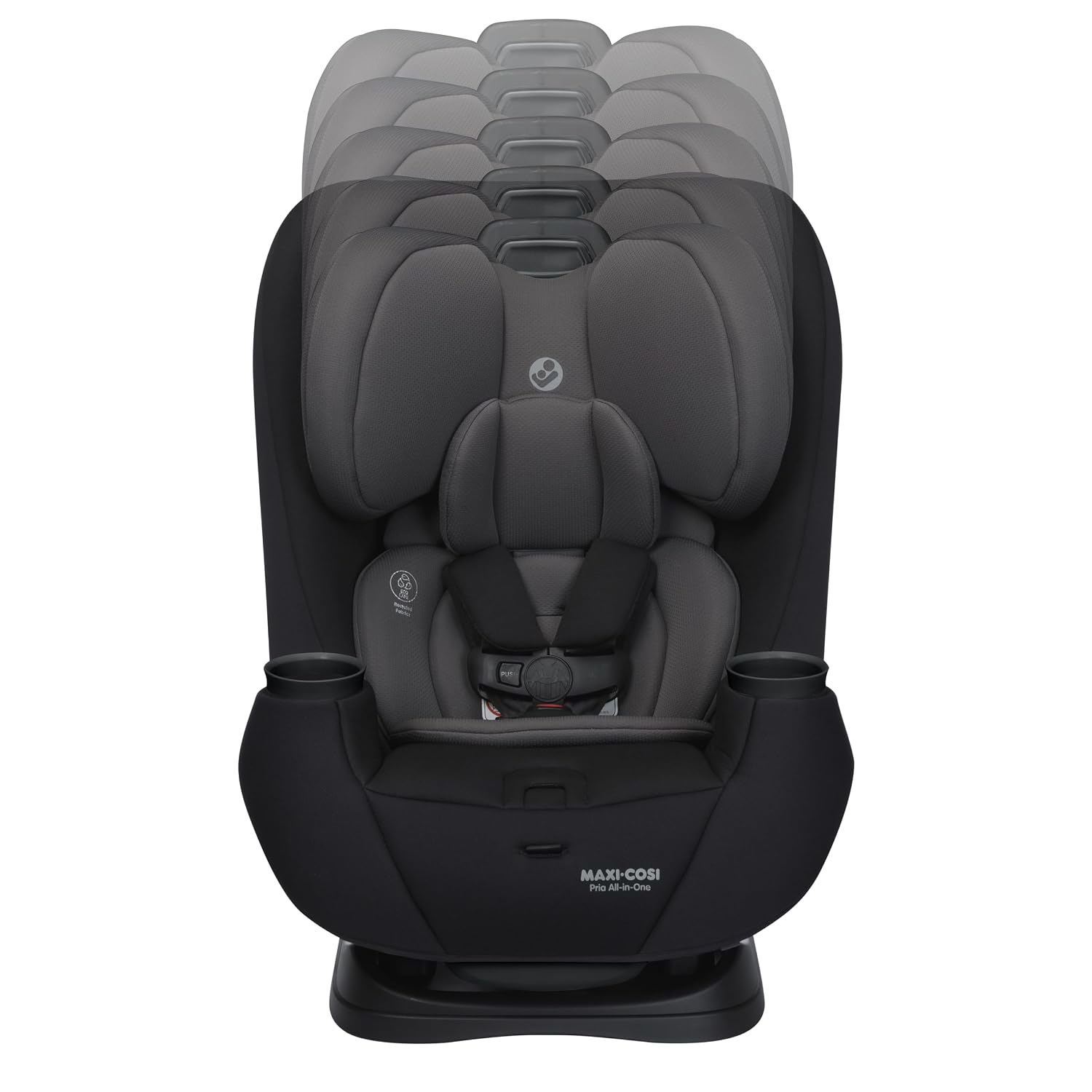 Maxi-Cosi Pria All-in-One Convertible Car Seat, Infant to Toddler Car Seat, Easy-Install Harness, Machine-Washable Cover, 5-100 lbs, Sea Shadow