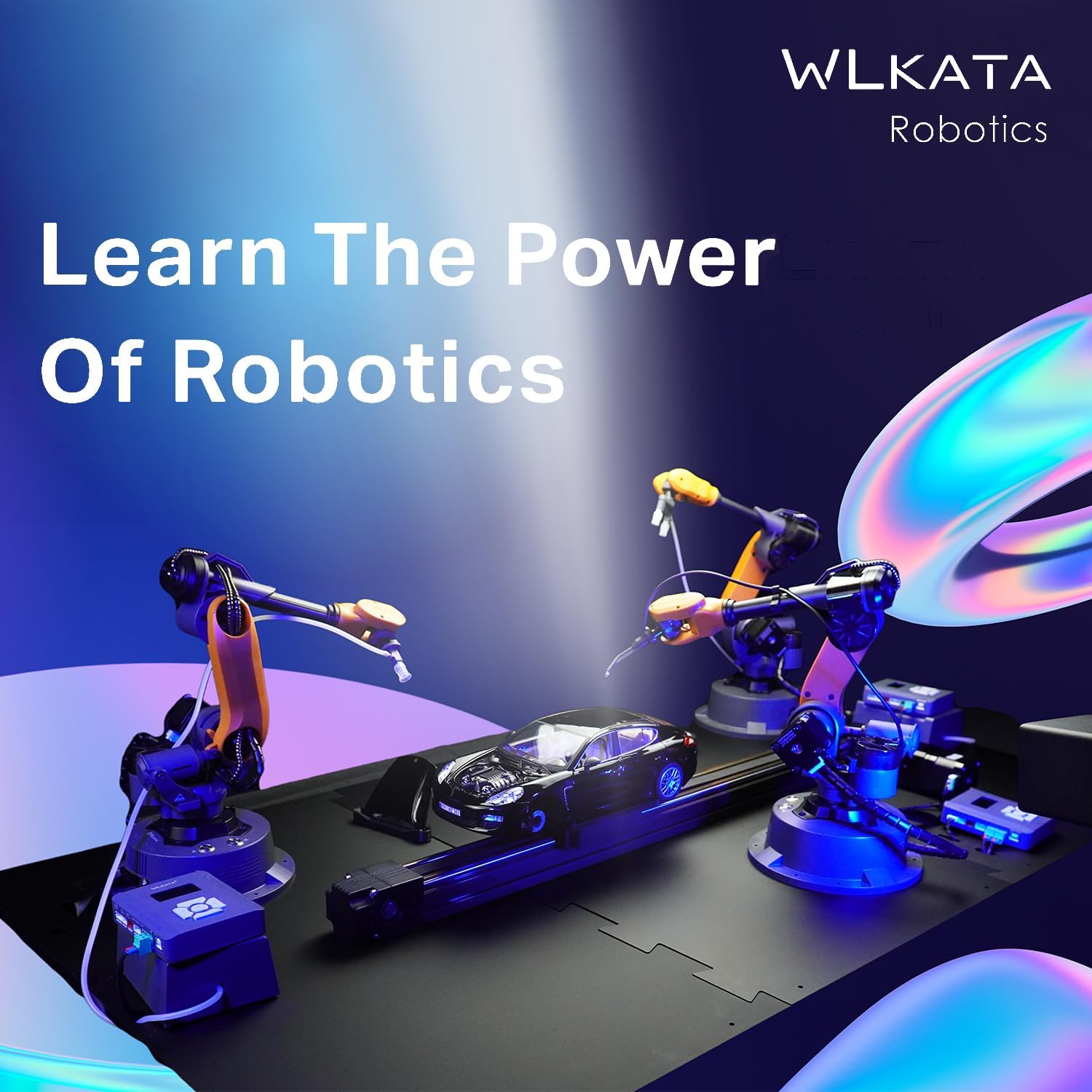 wlkata Mirobot Educational Kit Plus AI Development Suit 6DOF Mini Programmable Gripper arm Lightweight Educational Desktop Robotic arm 6DoF Lightweight Desktop Robotic Arm for K12 or 3D Printer
