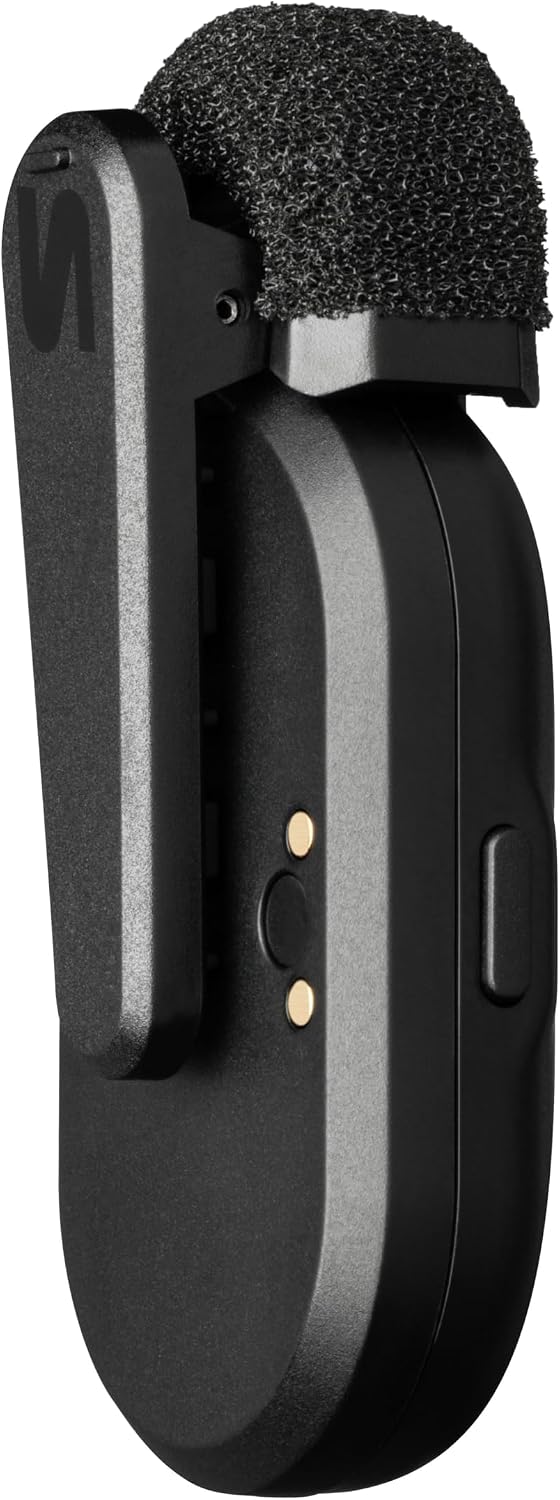 Shure MoveMic One - Pro Direct to Phone Wireless Lavalier Microphone for iPhone & Android, Bluetooth Mini Mic, 24 Hours Charge, Quick Set Up, IPX4, Compact & Portable Clip Lav (MV-ONE-Z7)