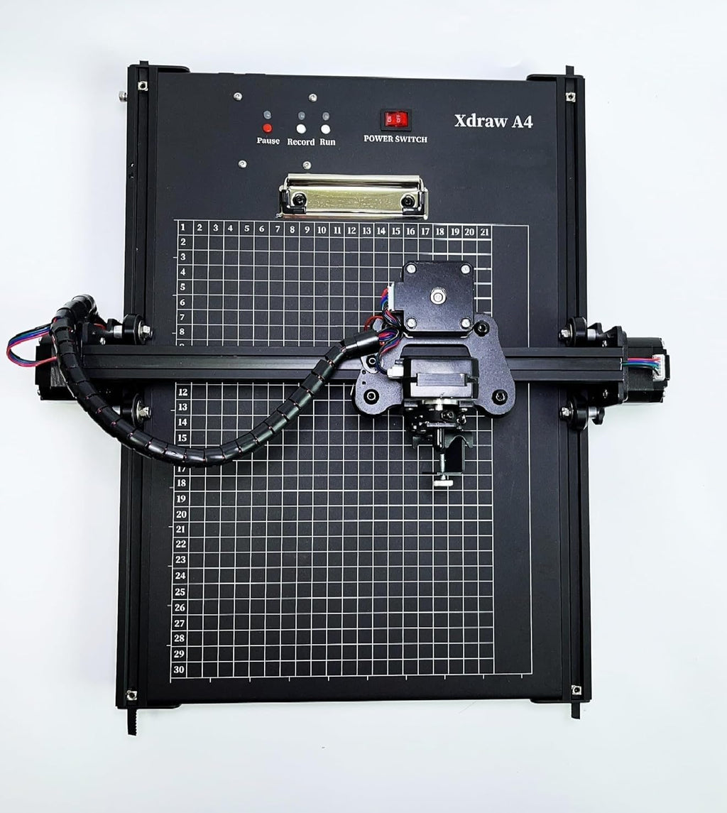 Half-Auto A4 Pen Plotter, xDraw A4 XYZ Pen Plotter, Signature Drawing Writing Robot with Offline Function, Enlarged Base Plate 12 x 12''
