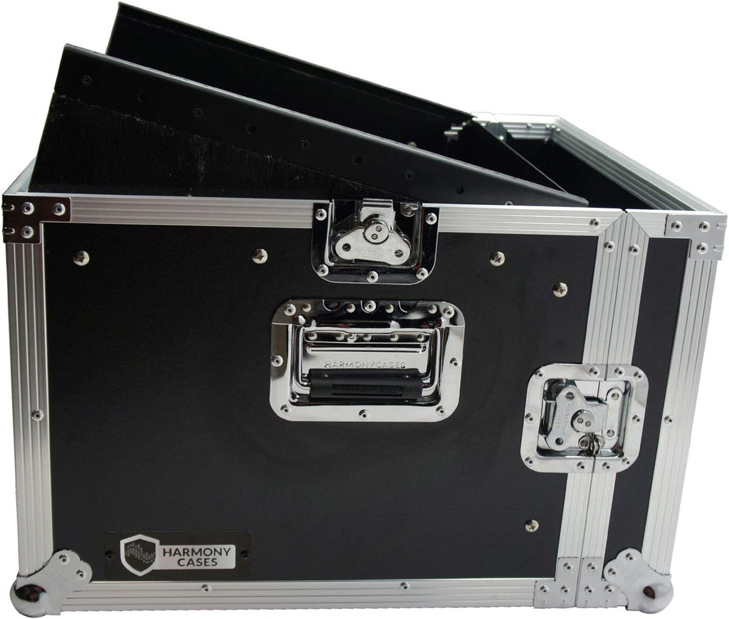 Harmony Audio Case HCM6U DJ Pro Audio 10U Slant Top 8U Vertical Mixer Rack Case New