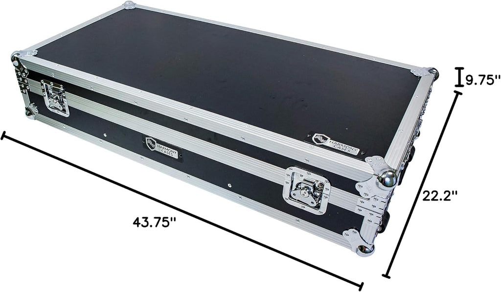 Harmony Audio Cases HC2CDJ3KDJM900WLT Flight Laptop Tray Case fits Pioneer DJM-900NXS2
