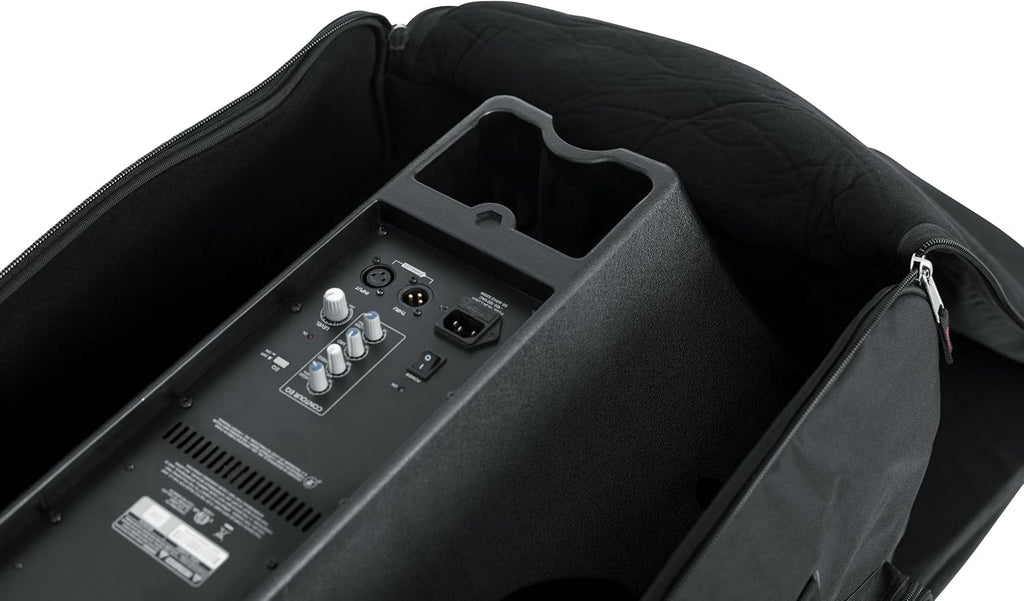 Gator Cases Rolling Speaker Bag for Standard Format 15' Loudspeakers with Retractable Pull Handle (GPA-715)