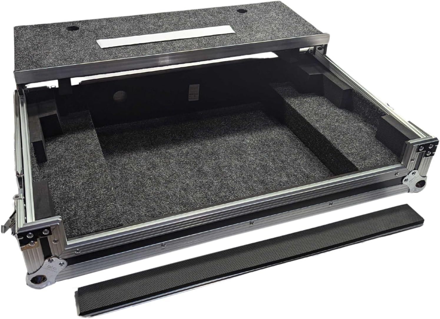 Harmony Audio HCSCLIVE4WLT DJ Controller Case Compatible with Denon DJ SC LIVE 4 – Black with Glide Style Laptop Tray, Wheels, Spring-Loaded Handle and Adjustable Foam Inserts for Maximum Protection