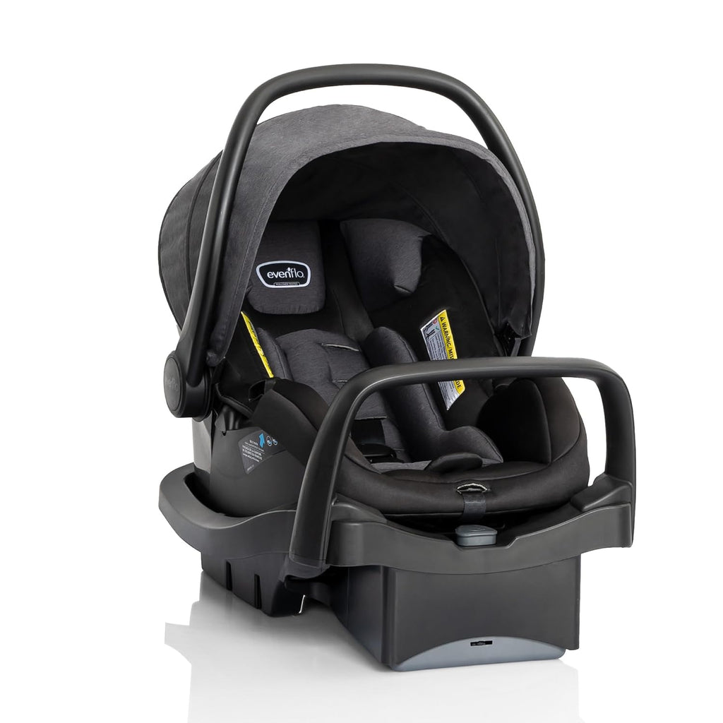 Evenflo Pivot Suite Modular Travel System with LiteMax Infant Car Seat, Devon Gray