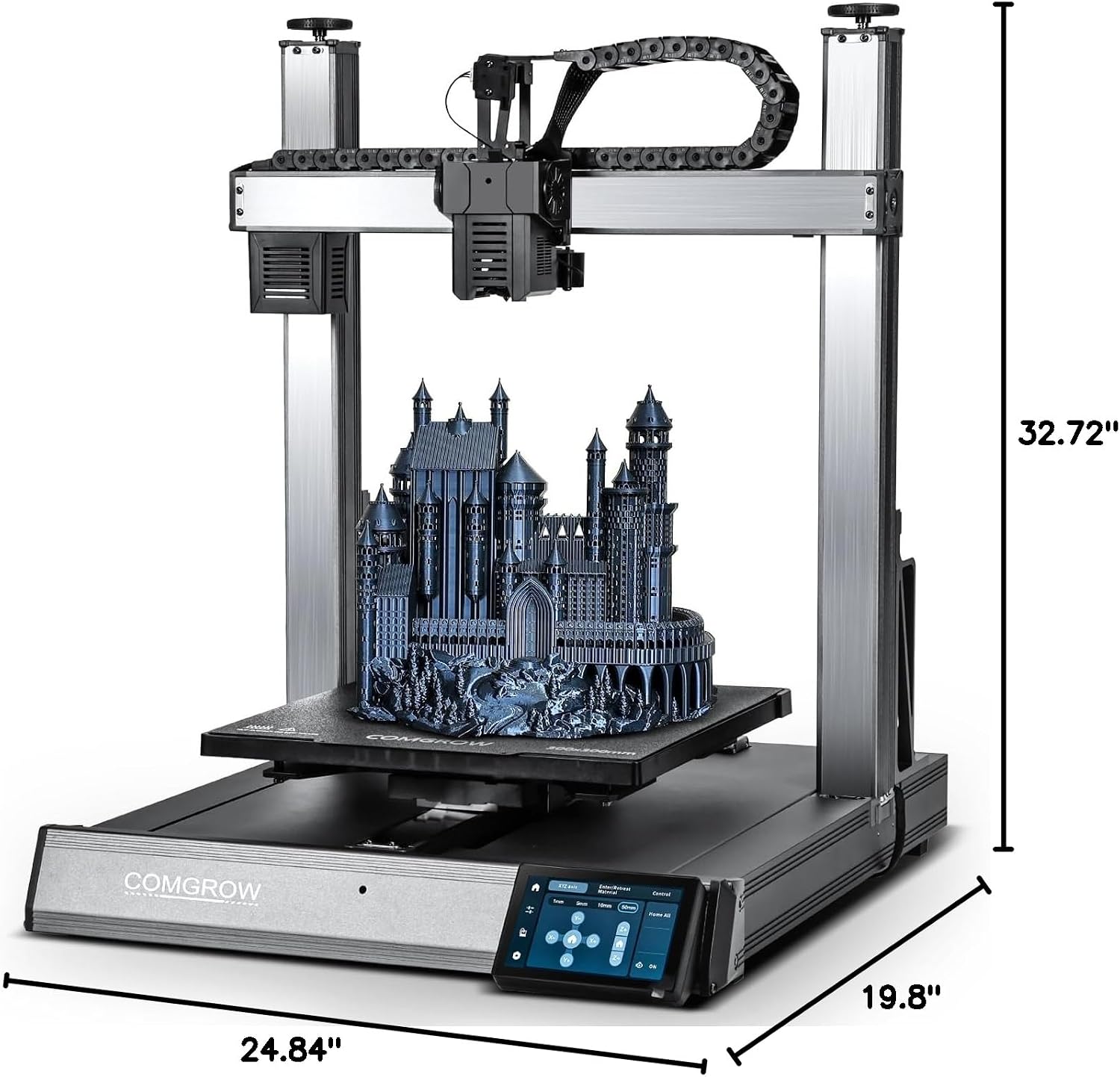 Sovol T300 3D Printer Max Speed up to 600mm/s, Klipper Firmware 300℃ All-in-one Hotend 30s Preheat Time 81-Point Auto Leveling 95% Pre-Assembly All Metal Body 11.8 * 11.8 * 13.8in