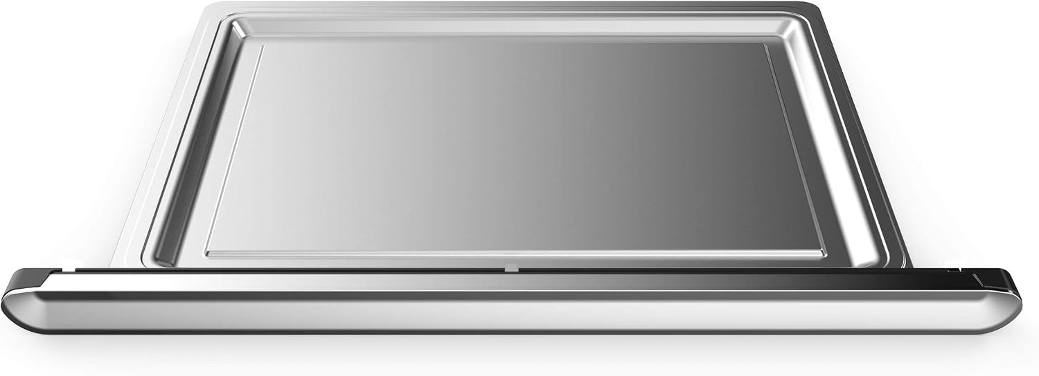 Megachef 10 in 1 Electronic Multifunction 360 Degree Hot Air Technology Countertop Oven, Silver Chrome, 25 Liter Capacity