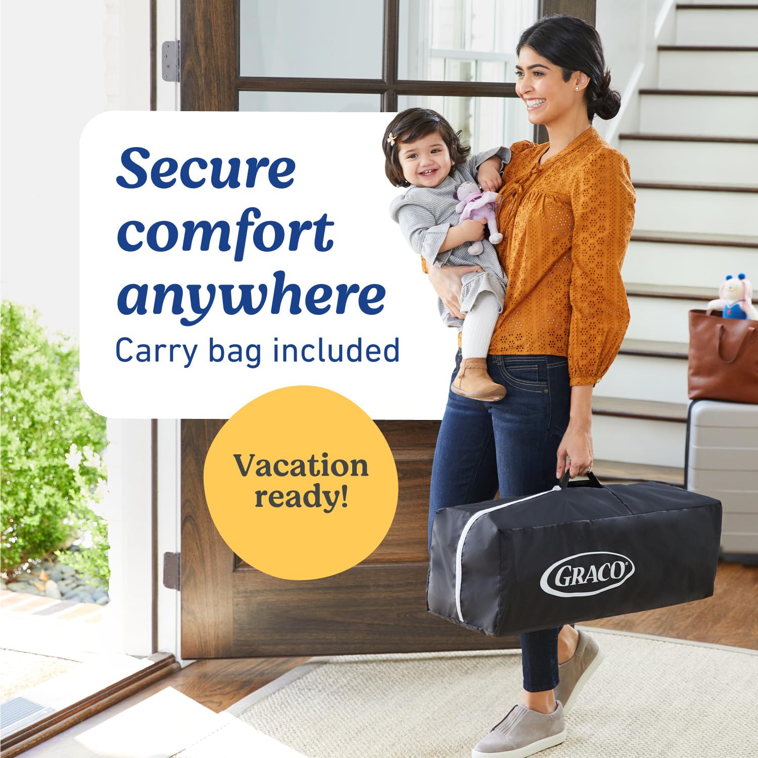 Graco Pack 'n Play Close2Baby Bassinet Playard Features Portable Bassinet Diaper Changer and More, Derby