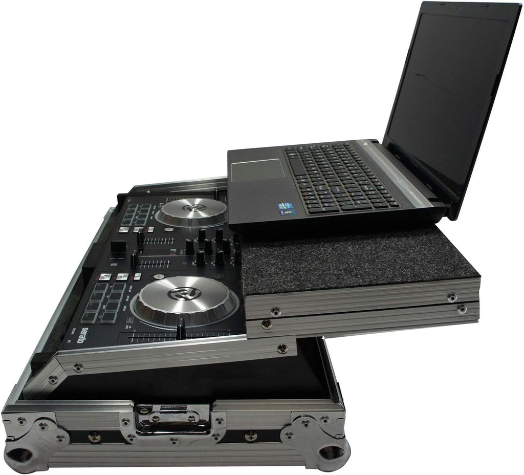 Harmony Audio HCMIXTRACKPRO3LT Flight Laptop Stand DJ Case Compatible with Numark Mixtrack Pro 3