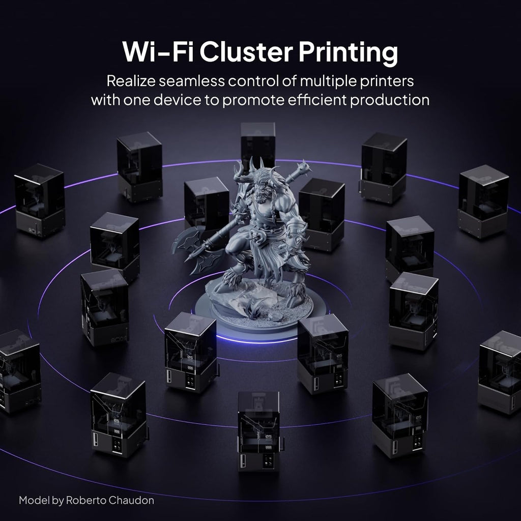 ELEGOO Mars 5 Ultra Resin 3D Printer with 7' 9K Mono LCD, 150mm/h High Speed Printing, Smart Automatic Leveling, Intelligent Detection, WiFi-Transfer, Printing Size of 6.04 × 3.06 × 6.49 inch